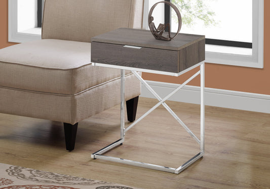 Dark Taupe Accent Table