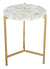 Agate and Gold Agate Iron Side Table